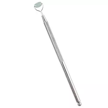 Натуральный нефритовый ролик против морщин для глаз, скребок для кожи Гуаша, массажер для глаз и лица