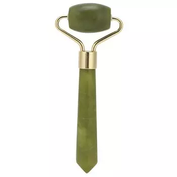 Натуральный нефритовый роликовый массажер для похудения лица, против морщин, против старения, средство для ухода за кожей