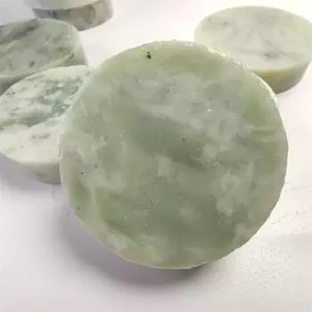 Натуральный нефритовый змеевик Сюянь, браслет из серпантина, материал для резьбы по сердечнику, срез нефрита Сюянь, украшение для дома, подставки 1pcs