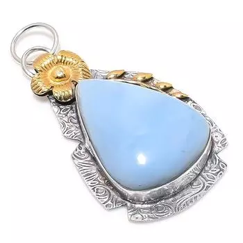 Натуральный опал Owhyee, двухцветный кулон из стерлингового серебра 925 пробы, 2,44 дюйма, P6E48