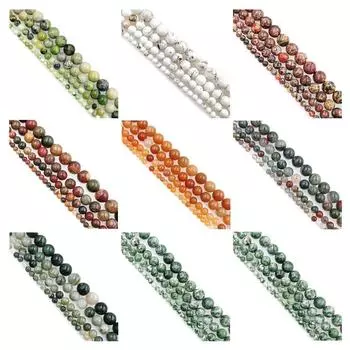 Натуральный оригинальный камень, нить DIY браслет бусины ожерелье ювелирные изделия аксессуары модный материал 4mm