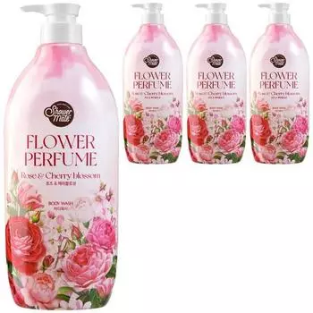 Натуральный парфюмерный гель для душа Shower Mate Cherry Bla Island, 900 мл, 4 корейских косметики
