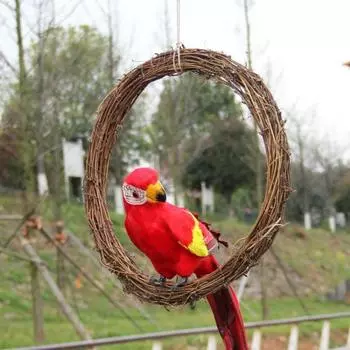 Натуральный плетеный обруч из ротанга, гирлянда, рождественский венок, настенная рождественская елка, подвесной декор 8cm