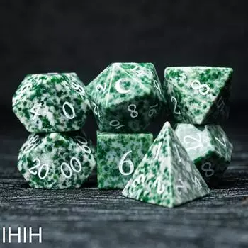 Натуральный Qinghai Cuiyu dnd dice COC dice Cthulhu running group DnD studio hand
