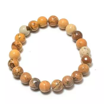 Натуральный рисунок яшмы драгоценный камень манжета ручной работы регулируемый H6D08