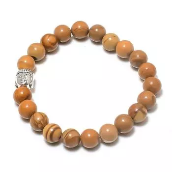 Натуральный рисунок яшмы драгоценный камень манжета ручной работы регулируемый L9f97