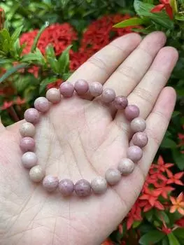Натуральный родохрозит драгоценный камень бусины унисекс 6 мм подарочный браслет ювелирные изделия BEAD-41 M розовый