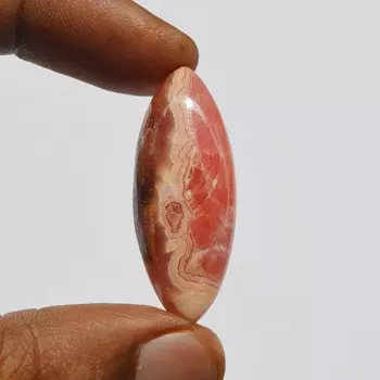 Натуральный розовый родохрозит драгоценный камень, редкий родохрозит кабошон, форма маркиз 38 карат, размер 38x15x7 мм 38x15x7 MM разноцветный