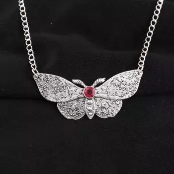 Натуральный розовый рубеллитовый драгоценный камень 925 стерлинговое серебро ювелирные изделия женская подвеска 0,7 CP-35-2