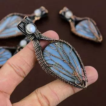 Натуральный русский чароит, драгоценный камень, медная проволока, подарочная подвеска, 3,15 дюйма, k4y69