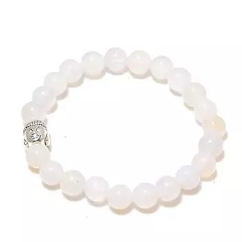 Натуральный селенит драгоценный камень манжета ручной работы регулируемый V0l44