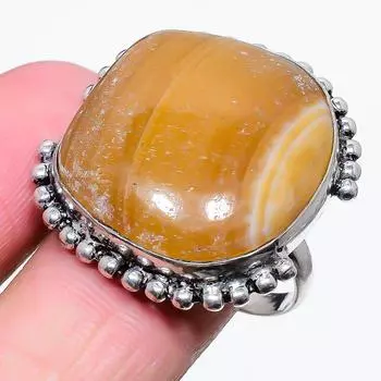 Натуральный септерийский драгоценный камень Noodal из стерлингового серебра 925 пробы, подарочное кольцо, размер 11 w6r09