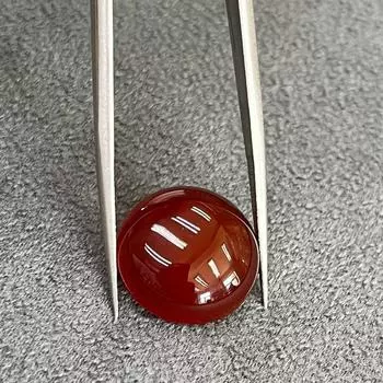 Натуральный сердолик круглый кабошон, натуральный драгоценный камень, сердолик диаметром от 4 до 25 мм для изготовления ювелирных изделий Free Size красный