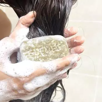 Натуральный шампунь-мыло ручной работы с маслом камелии и ламинарией, универсальный уход за кожей головы, слабокислотный шампунь, 1 шт., 110 г