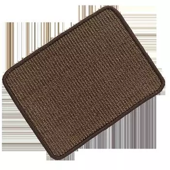 Натуральный сизалевый коврик-когтеточка для кошек, горизонтальный коврик для царапания пола, коврик для царапания для кошек, для стачивания когтей и защиты мебели, 20*31 дюйм One Size