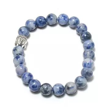 Натуральный содалит драгоценный камень манжета ручной работы регулируемый R5O21