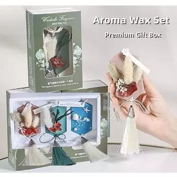 Натуральный стойкий ароматный воск, освежитель для гардероба, ароматизатор для шкафа, ароматический пакетик, эфирное масло, ароматическая восковая свеча, украшение для дома, подвесной подарок Hexagon Blue Ocean
