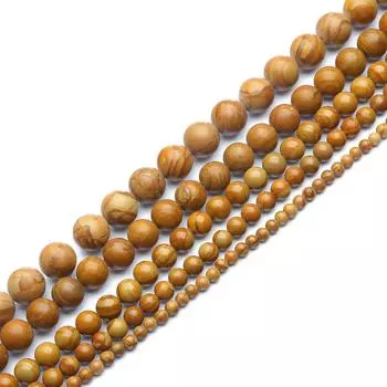 Натуральный свободный камень, желтый зернистый сланец, круглые бусины для изготовления ювелирных изделий, браслет-подвеска «сделай сам», 15 дюймов, нить 4/6/8/10/12 мм 4mm 89pcs