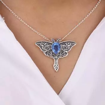 Натуральный Танзанит Драгоценный Камень 925 Стерлинговое Серебро Ювелирные Изделия Женские Серебряные Подвески 1,2 CP-31-9