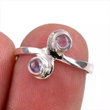 Натуральный танзанит, ювелирное кольцо из стерлингового серебра 925 пробы, размер 6 L9W74