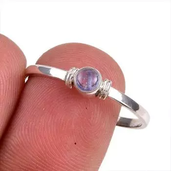 Натуральный танзанит, ювелирное кольцо из стерлингового серебра 925 пробы, размер 9,5 h1J25