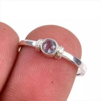 Натуральный танзанит, ювелирное кольцо из стерлингового серебра 925 пробы, размер 6,5 h0t77