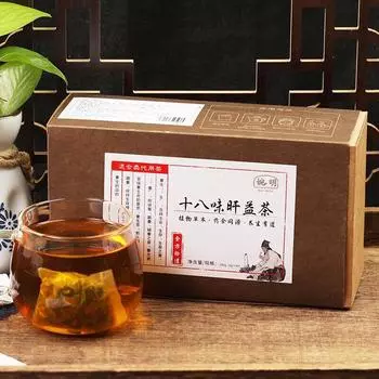 Натуральный травяной чай для печени, 200 г, польза чая для детоксикации печени с восемнадцатью органическими травами