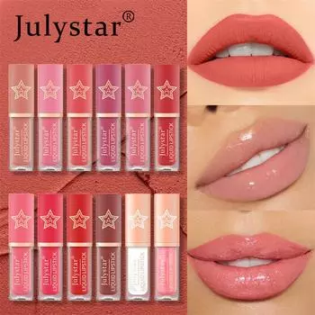 Натуральный трехмерный матовый блеск для губ Star Lip Glaze Увлажняет, долго держится, не выцветает, нелипкая помада Cup Pearl 01#