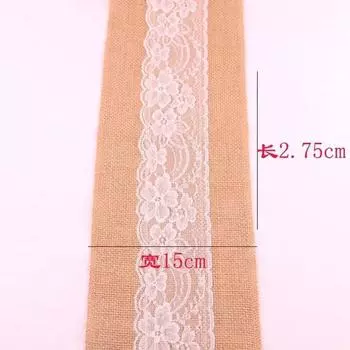 Натуральный винтажный джутовый лен мешковина скатерть дорожка деревенское событие свадьба украшение вечеринка декор поставки