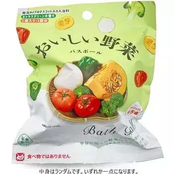 Натуральный вкусный овощной шарик для ванны с зеленым ароматом 50 г 1 порция