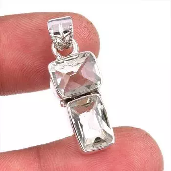 Натуральный зеленый аметистдрагоценный камень 925 пробы, подарочная подвеска из стерлингового серебра 1,5 дюйма q3a54