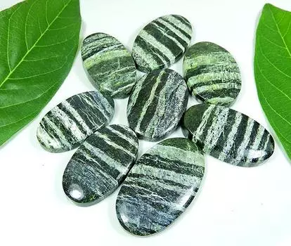 Натуральный зеленый швейцарский опал овальный кабошон россыпью драгоценный камень 08 шт. лот 407 карат. РК-202