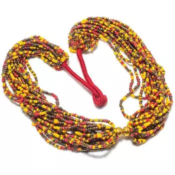 Натуральный желтый оникс, коралловый драгоценный камень, подарочное ювелирное ожерелье ручной работы 18 дюймов v2V81