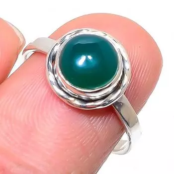 Natural Onex Gemstone Handmade 925 Solid Sterling Silver Gift Ring Size 9 W8b19