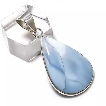 Подвеска из стерлингового серебра 925 пробы с натуральным опалом Owhyee 1,62 дюйма r7J45