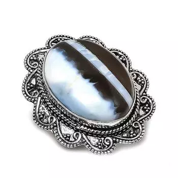 Natural Owhyee Opal Gemstone 925 Sterling Silver Jewelry Ring Size 8.5 B8H30