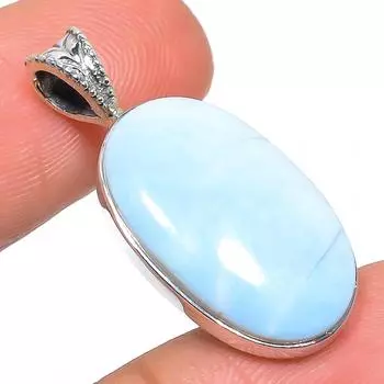 Natural Owyhee Blue Opal Gemstone 925 Solid Sterling Silver Pendant 1.30 z0h53