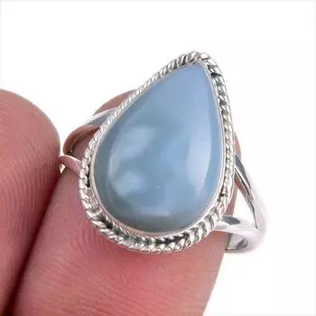 Natural Owyhee Opal Gemstone 925 Solid Sterling Silver Jewelry Ring Size 9 I0H01