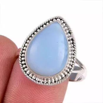 Natural Owyhee Opal Gemstone 925 Solid Sterling Silver Jewelry Ring Size 10 h0q52