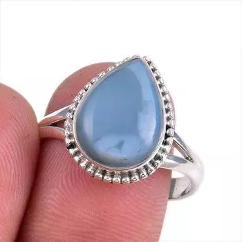 Natural Owyhee Opal Gemstone 925 Solid Sterling Silver Jewelry Ring Size 10 d9R10
