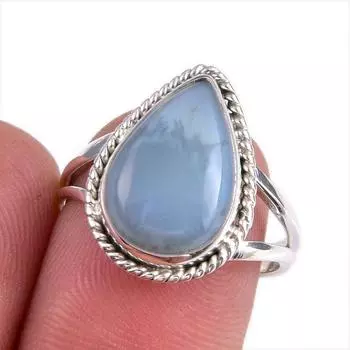 Natural Owyhee Opal Gemstone 925 Solid Sterling Silver Jewelry Ring S.7.5 Z7C95