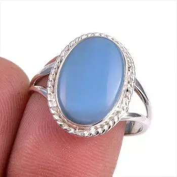 Natural Owyhee Opal Gemstone 925 Solid Sterling Silver Jewelry Ring S.8.5 K7s87