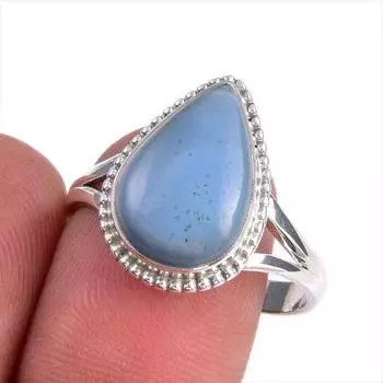Natural Owyhee Opal Gemstone 925 Solid Sterling Silver Jewelry Ring S.9.5 j2q24