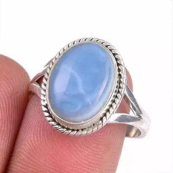 Natural Owyhee Opal Gemstone 925 Solid Sterling Silver Jewelry Ring S.8.5 b8j44
