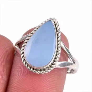 Natural Owyhee Opal Gemstone 925 Solid Sterling Silver Jewelry Ring S.8.5 K6F09