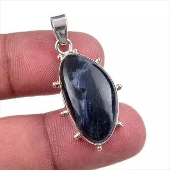 Natural Pietersite Gemstone 925 Solid Sterling Silver Jewelry Pendant 1.25 d4B70