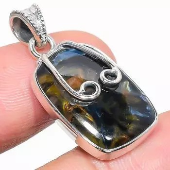 Natural Pietersite Gemstone 925 Solid Sterling Silver Jewelry Pendant 1.50 l8j61