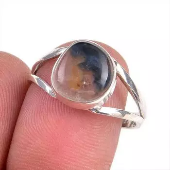 Natural Pietersite Gemstone 925 Solid Sterling Silver Jewelry Ring Size 9 n4z36