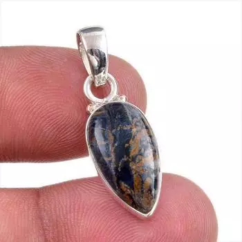 Natural Pietersite Gemstone 925 Solid Sterling Silver Jewelry Pendant 1.25 z9a36