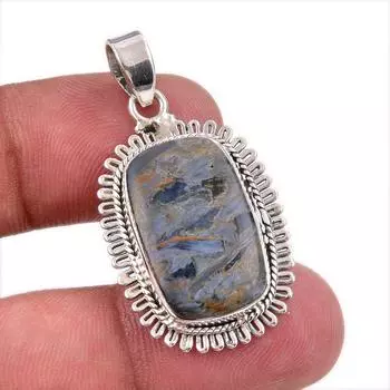 Natural Pietersite Gemstone 925 Solid Sterling Silver Jewelry Pendant 1.50 E3r99
